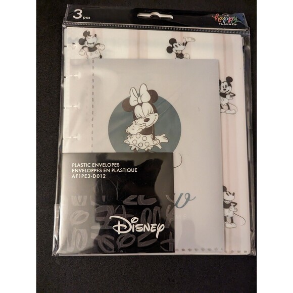 The Happy Planner - Disney Mickey & Minnie Mouse Farmhouse Envelopes - 3pc - New - Picture 1 of 2